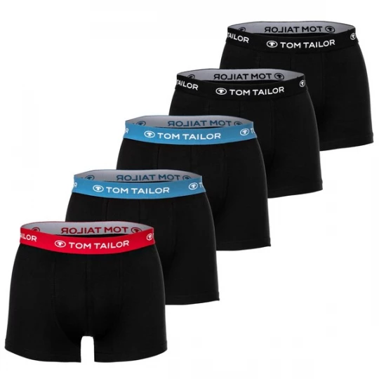 Foto van product TOM TAILOR Boxershorts blauw / rood / zwart / wit