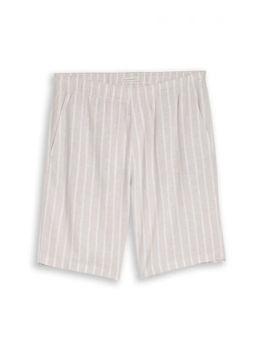 Foto van product TOM TAILOR DENIM Bandplooibroek beige / wit