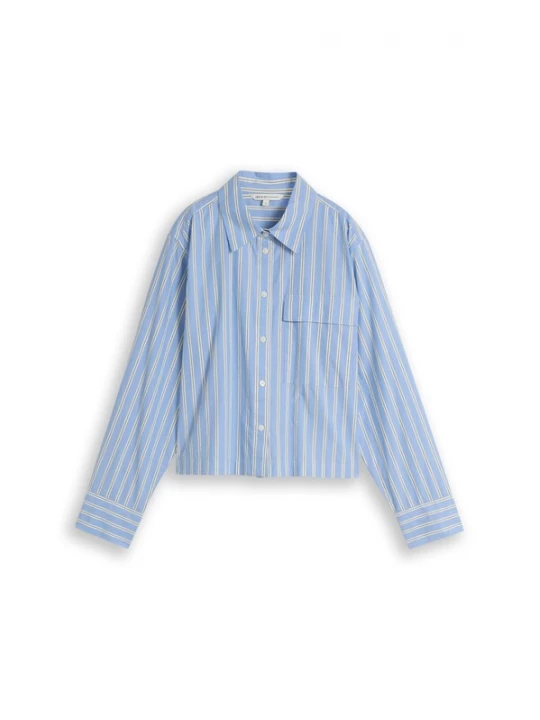 Foto van product TOM TAILOR DENIM Blouse blauw / wit