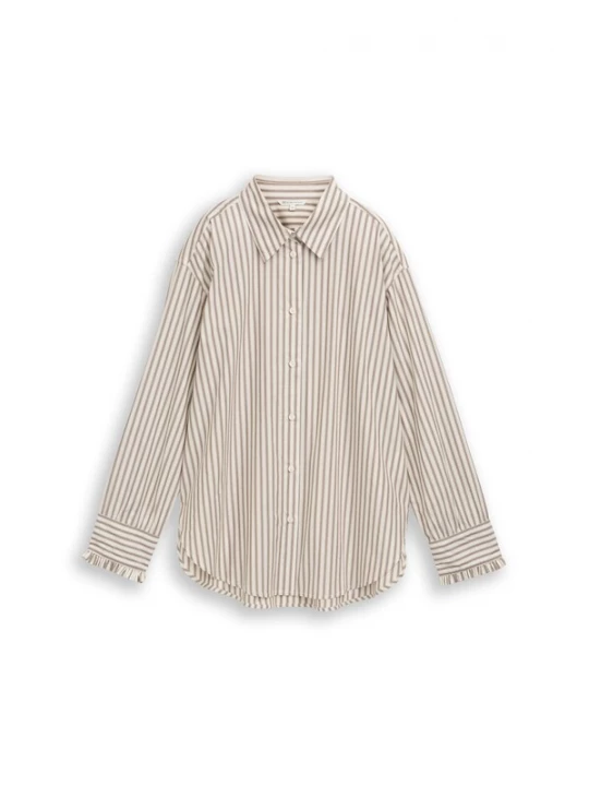 Foto van product TOM TAILOR DENIM Blouse bruin / offwhite