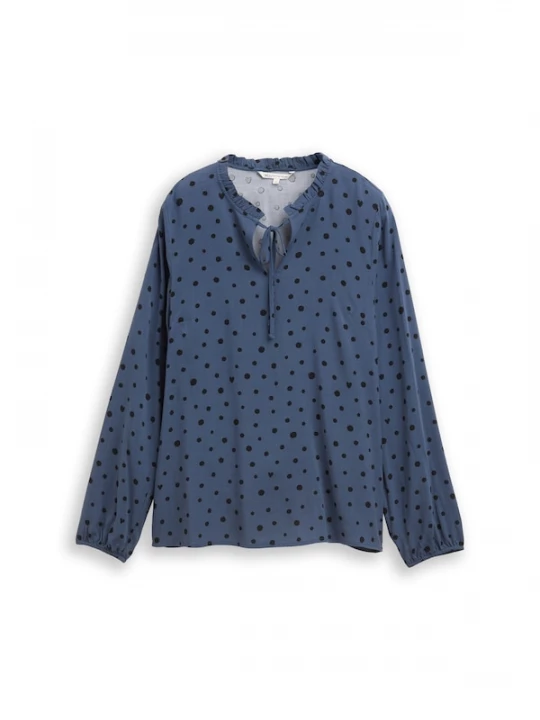 Foto van product TOM TAILOR DENIM Blouse donkerblauw / zwart
