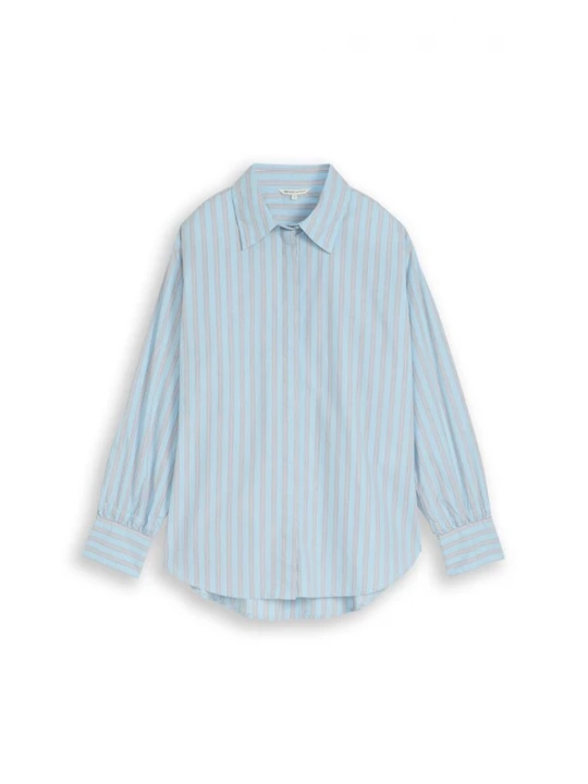 Foto van product TOM TAILOR DENIM Blouse lichtblauw / rood / zwart / wit