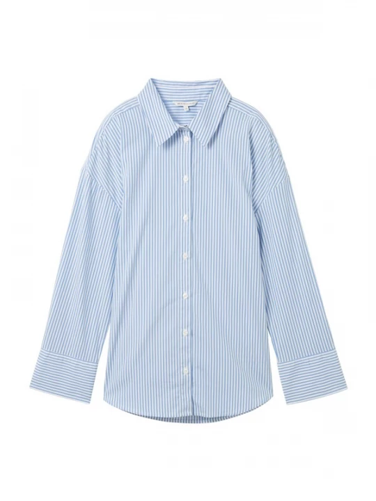 Foto van product TOM TAILOR DENIM Blouse lichtblauw / wit