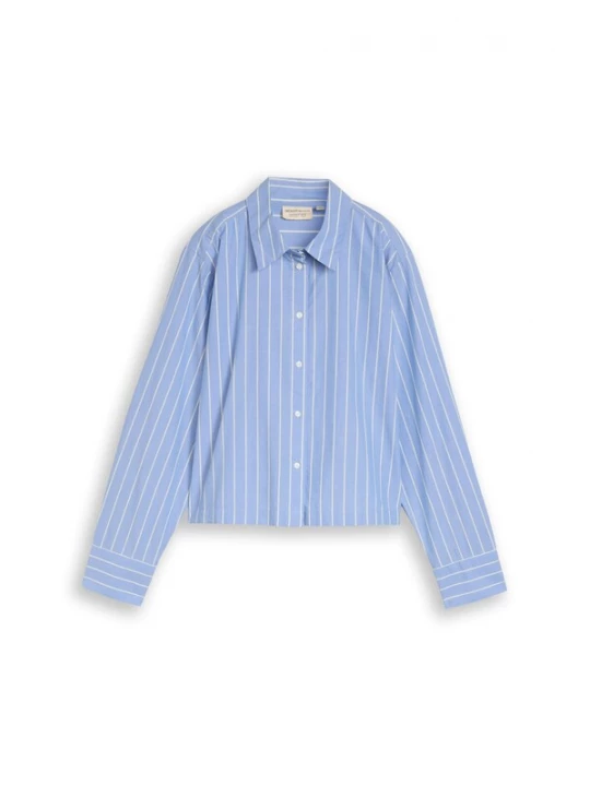 Foto van product TOM TAILOR DENIM Blouse lichtblauw / wit