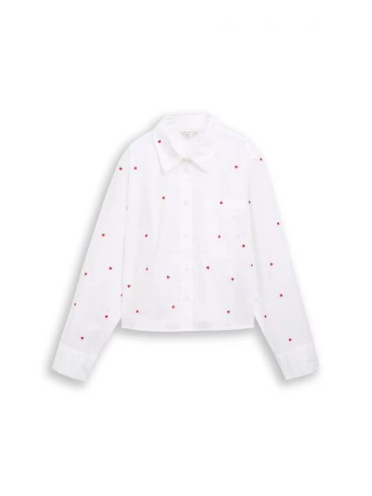 Foto van product TOM TAILOR DENIM Blouse rood / wit