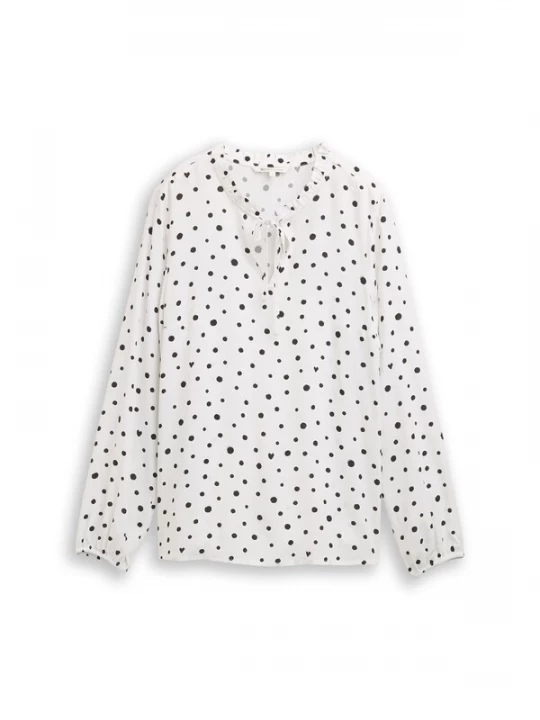 Foto van product TOM TAILOR DENIM Blouse zwart / wit