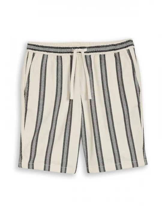 Foto van product TOM TAILOR DENIM Broek zwart / offwhite