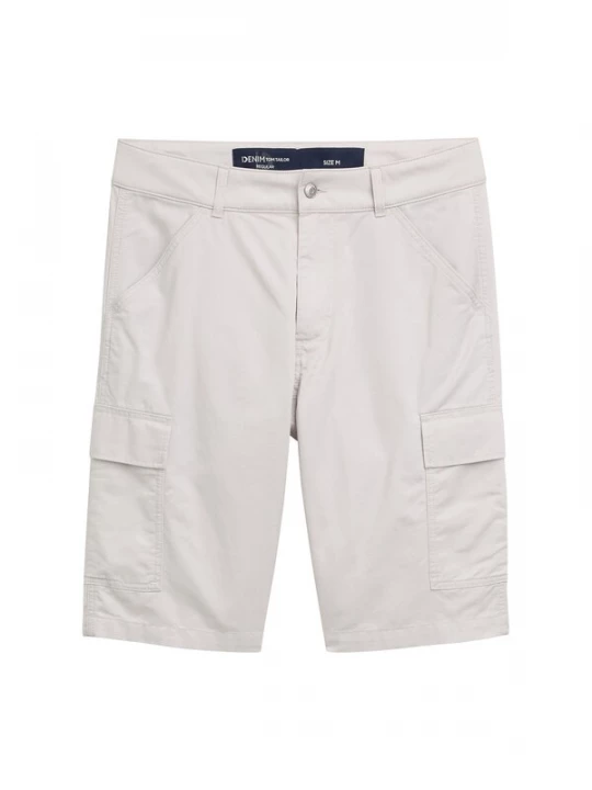 Foto van product TOM TAILOR DENIM Cargobroek lichtgrijs / zwart