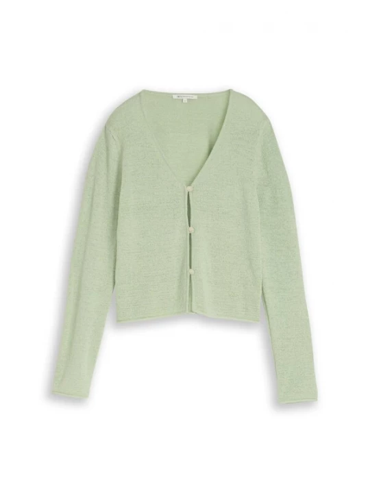 Foto van product TOM TAILOR DENIM Gebreid vest lichtgroen