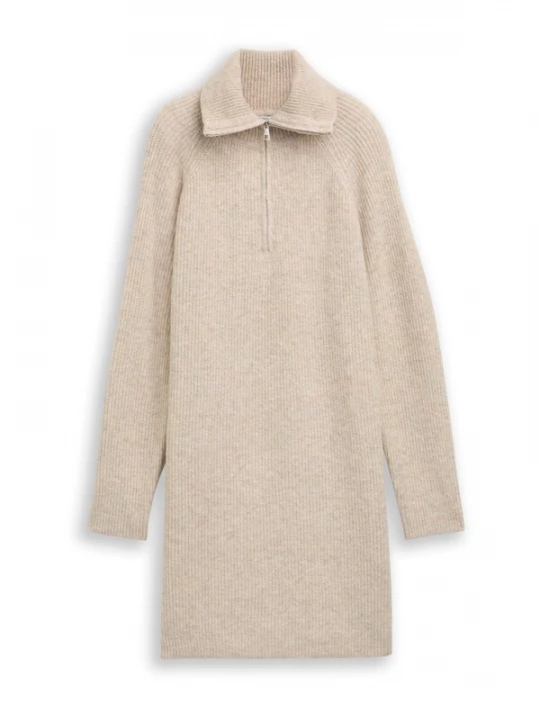 Foto van product TOM TAILOR DENIM Gebreide jurk beige