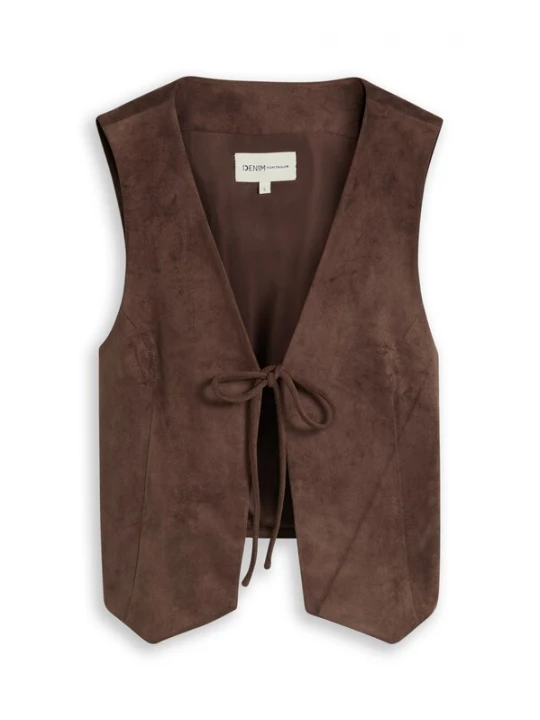 Foto van product TOM TAILOR DENIM Gilet donkerbruin
