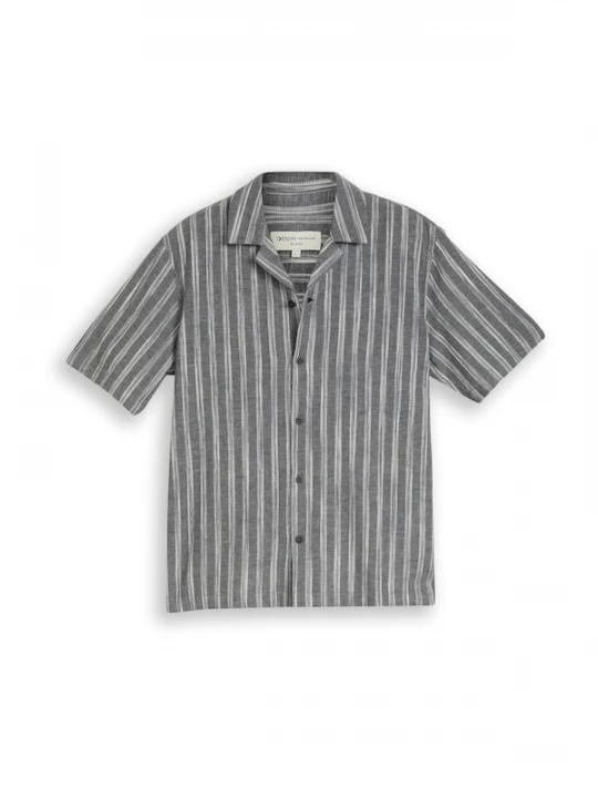 Foto van product TOM TAILOR DENIM Overhemd antraciet / wit