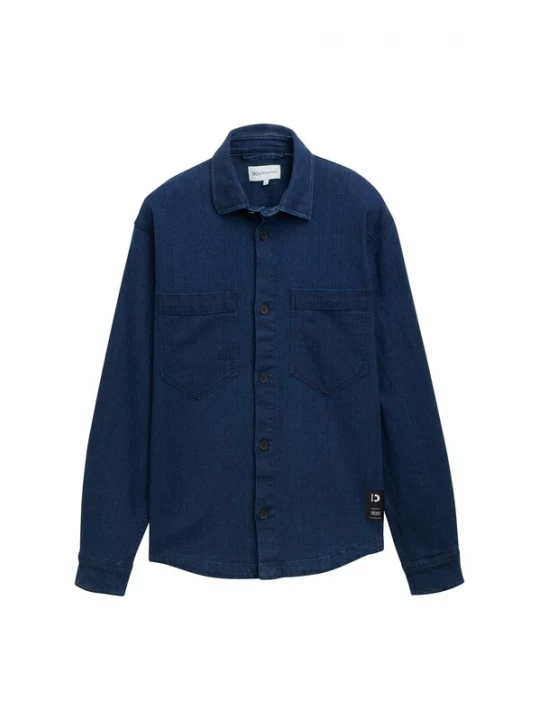 Foto van product TOM TAILOR DENIM Overhemd donkerblauw