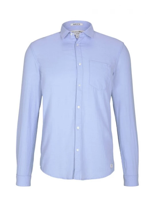 Foto van product TOM TAILOR DENIM Overhemd 'Faux' hemelsblauw