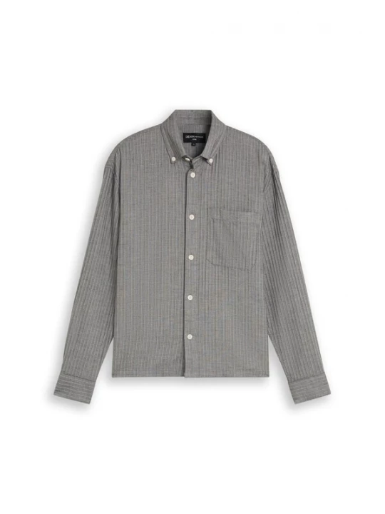 Foto van product TOM TAILOR DENIM Overhemd grijs gemêleerd