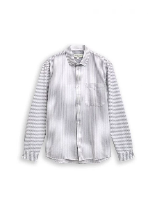 Foto van product TOM TAILOR DENIM Overhemd grijs / wit