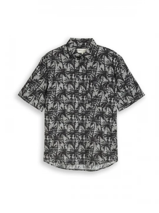 Foto van product TOM TAILOR DENIM Overhemd grijs / zwart