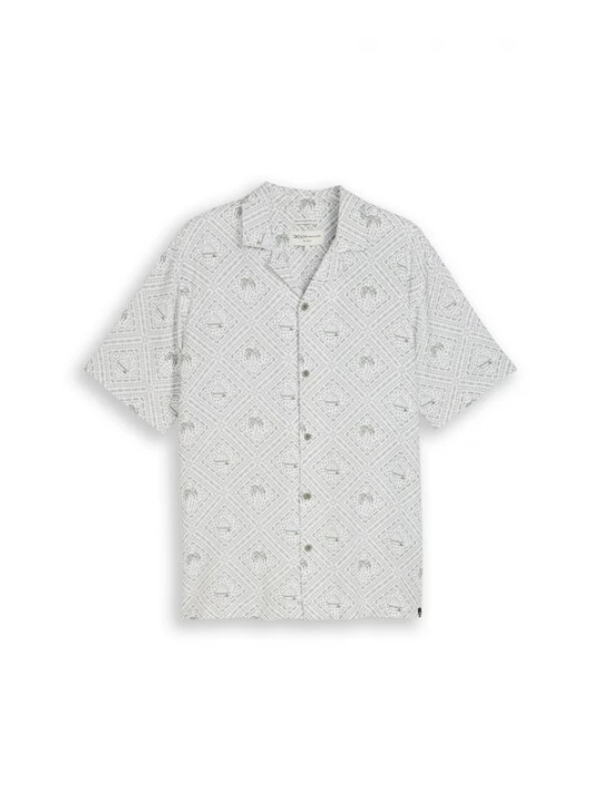 Foto van product TOM TAILOR DENIM Overhemd groen / wit