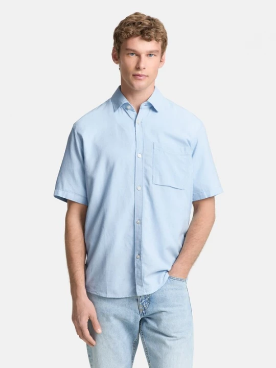 Foto van product TOM TAILOR DENIM Overhemd lichtblauw