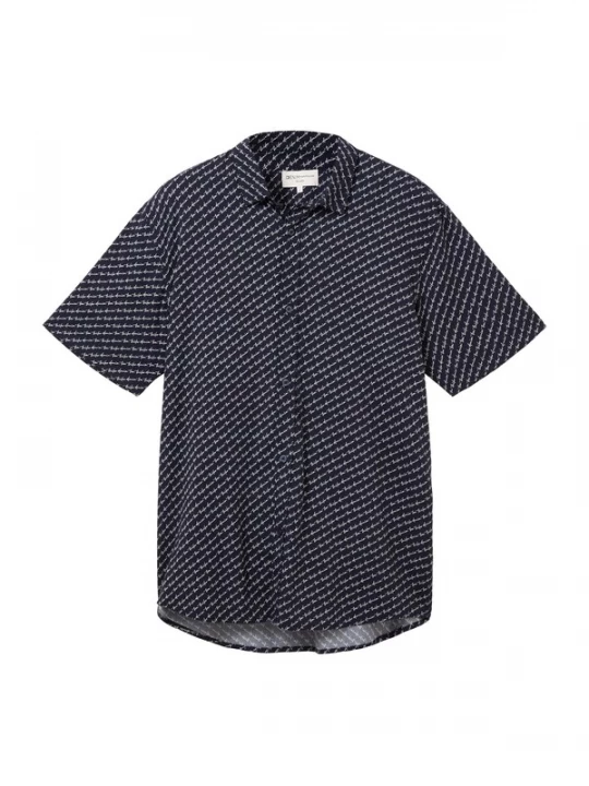 Foto van product TOM TAILOR DENIM Overhemd navy / wit