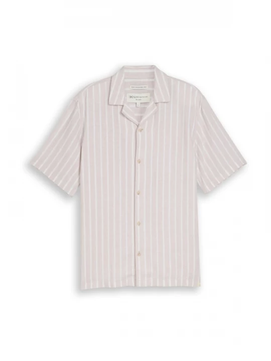 Foto van product TOM TAILOR DENIM Overhemd taupe / wit