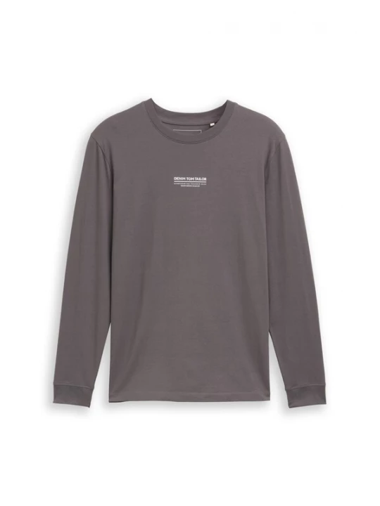 Foto van product TOM TAILOR DENIM Shirt antraciet / wit