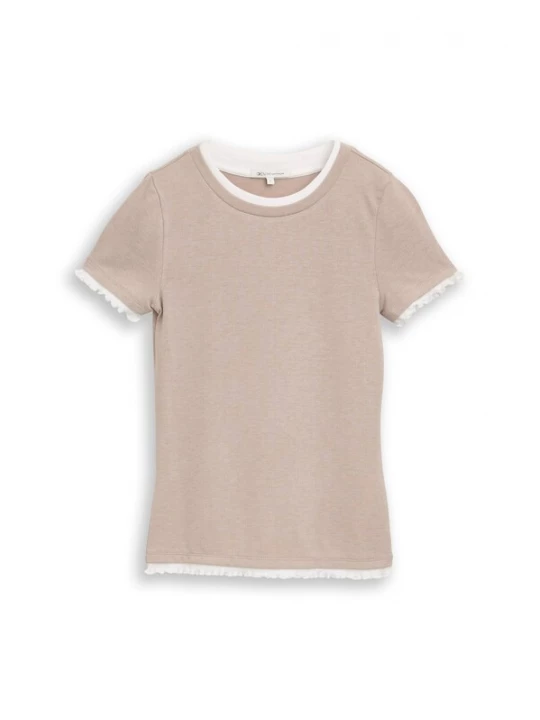 Foto van product TOM TAILOR DENIM Shirt beige / wit