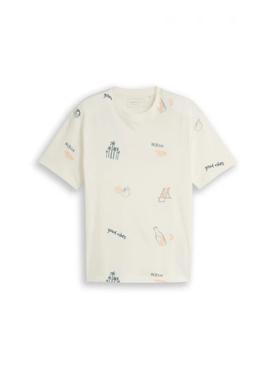 Foto van product TOM TAILOR DENIM Shirt gemengde kleuren / offwhite