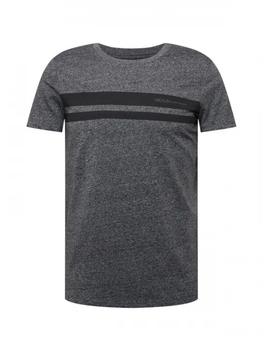 Foto van product TOM TAILOR DENIM Shirt grijs gemêleerd / zwart