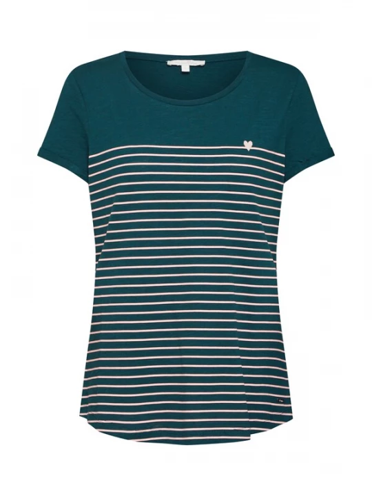 Foto van product TOM TAILOR DENIM Shirt groen / rosa