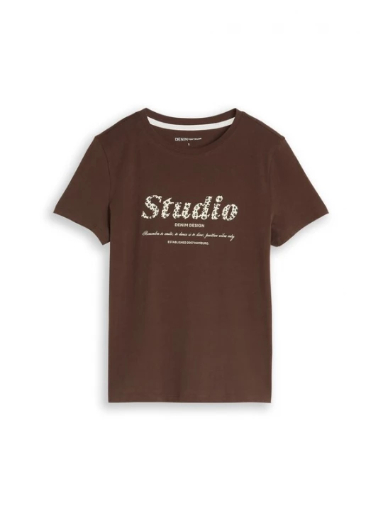 Foto van product TOM TAILOR DENIM Shirt lichtbeige / bruin