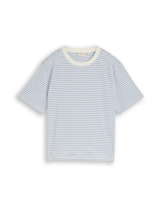 Foto van product TOM TAILOR DENIM Shirt lichtblauw / wit