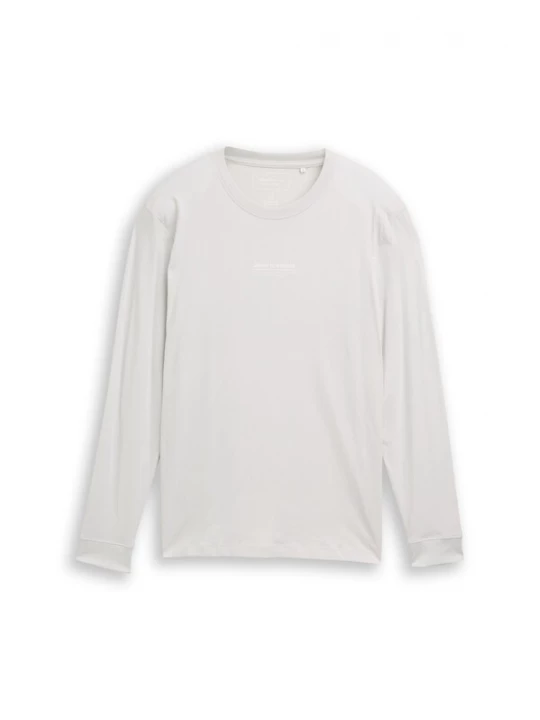 Foto van product TOM TAILOR DENIM Shirt lichtgrijs / wit