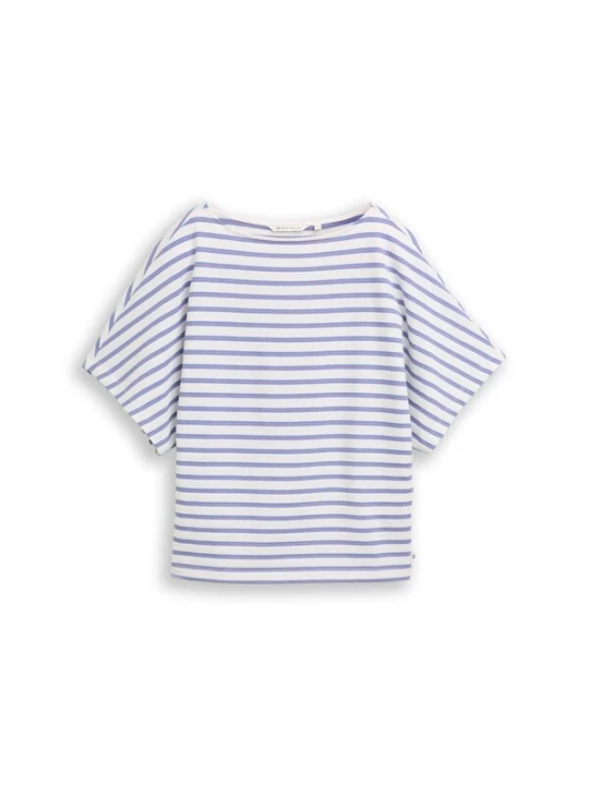 Foto van product TOM TAILOR DENIM Shirt lichtlila / wit