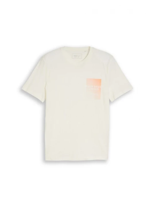 Foto van product TOM TAILOR DENIM Shirt lichtoranje / offwhite