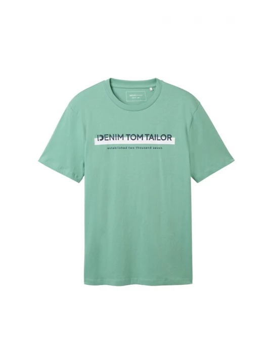 Foto van product TOM TAILOR DENIM Shirt marine / mintgroen / wit