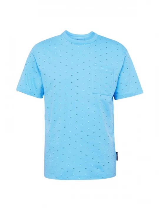 Foto van product TOM TAILOR DENIM Shirt marine / turquoise / lichtblauw / wit