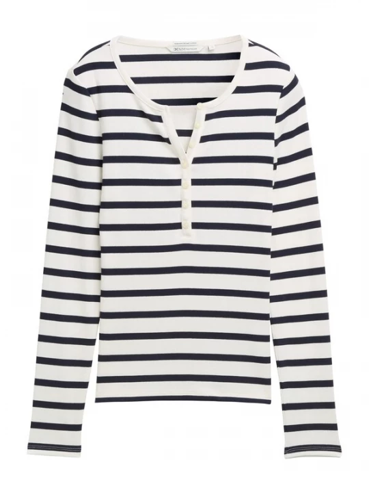 Foto van product TOM TAILOR DENIM Shirt marine / wit