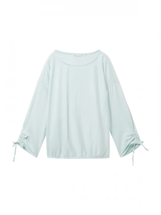 Foto van product TOM TAILOR DENIM Shirt mintgroen / wit
