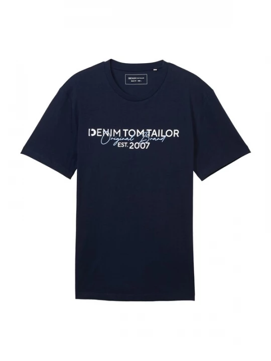 Foto van product TOM TAILOR DENIM Shirt navy / lichtblauw / wit