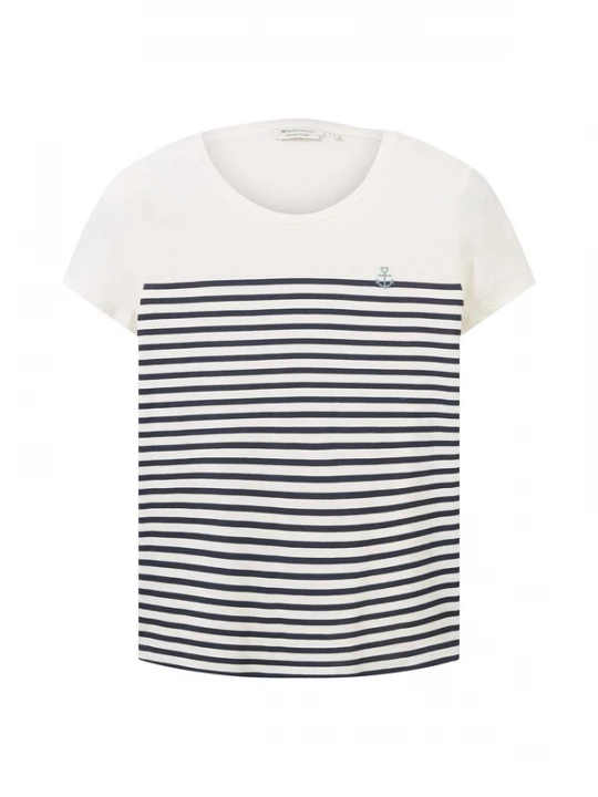Foto van product TOM TAILOR DENIM Shirt navy / lichtblauw / wit