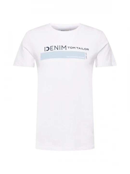 Foto van product TOM TAILOR DENIM Shirt navy / lichtblauw / wit