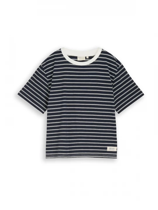 Foto van product TOM TAILOR DENIM Shirt navy / wit