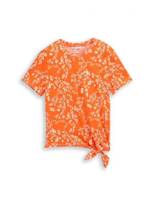 Foto van product TOM TAILOR DENIM Shirt oranje / wit