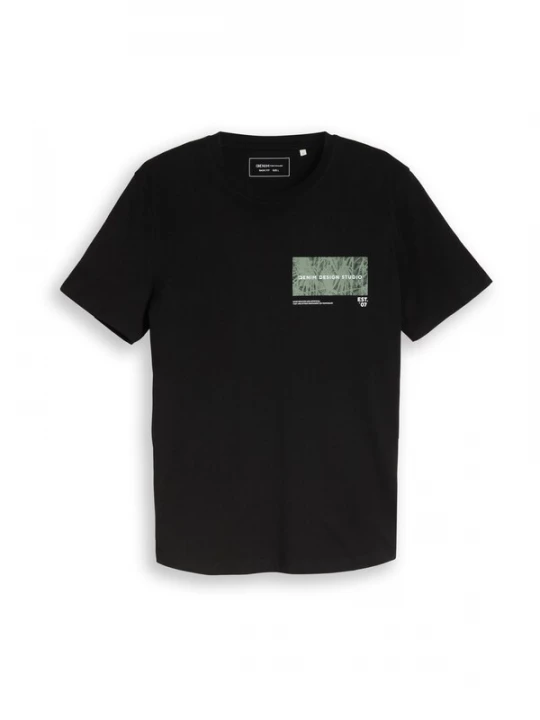 Foto van product TOM TAILOR DENIM Shirt pastelgroen / zwart / wit