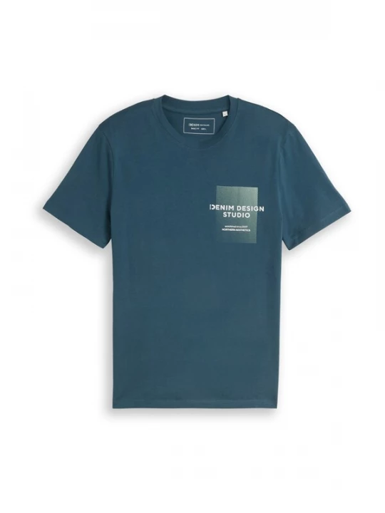 Foto van product TOM TAILOR DENIM Shirt petrol / mintgroen / wit