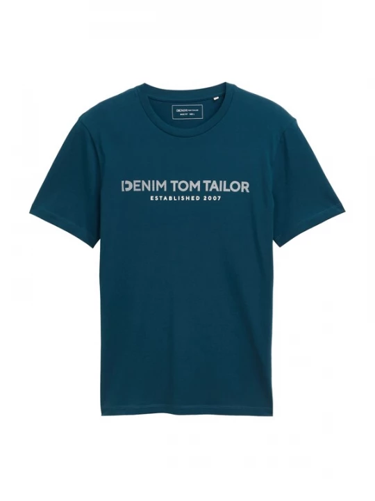 Foto van product TOM TAILOR DENIM Shirt petrol / wit