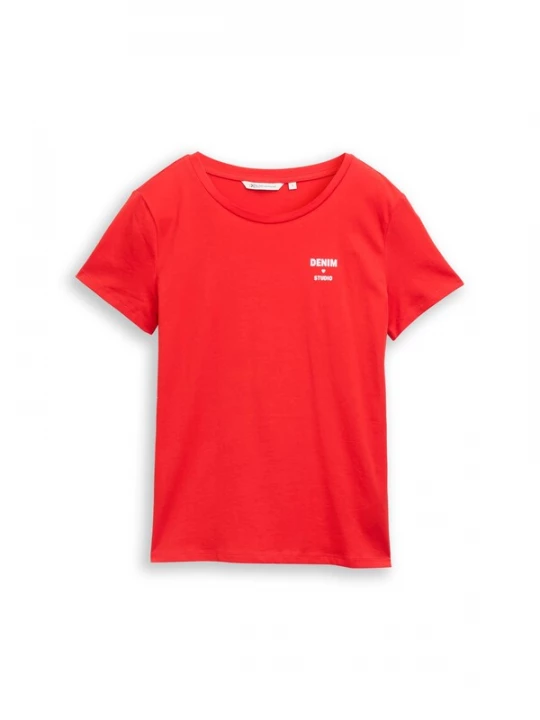 Foto van product TOM TAILOR DENIM Shirt rood / wit