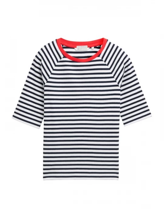 Foto van product TOM TAILOR DENIM Shirt rood / zwart / wit