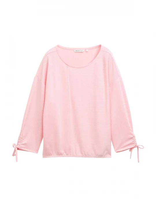 Foto van product TOM TAILOR DENIM Shirt rosa / wit